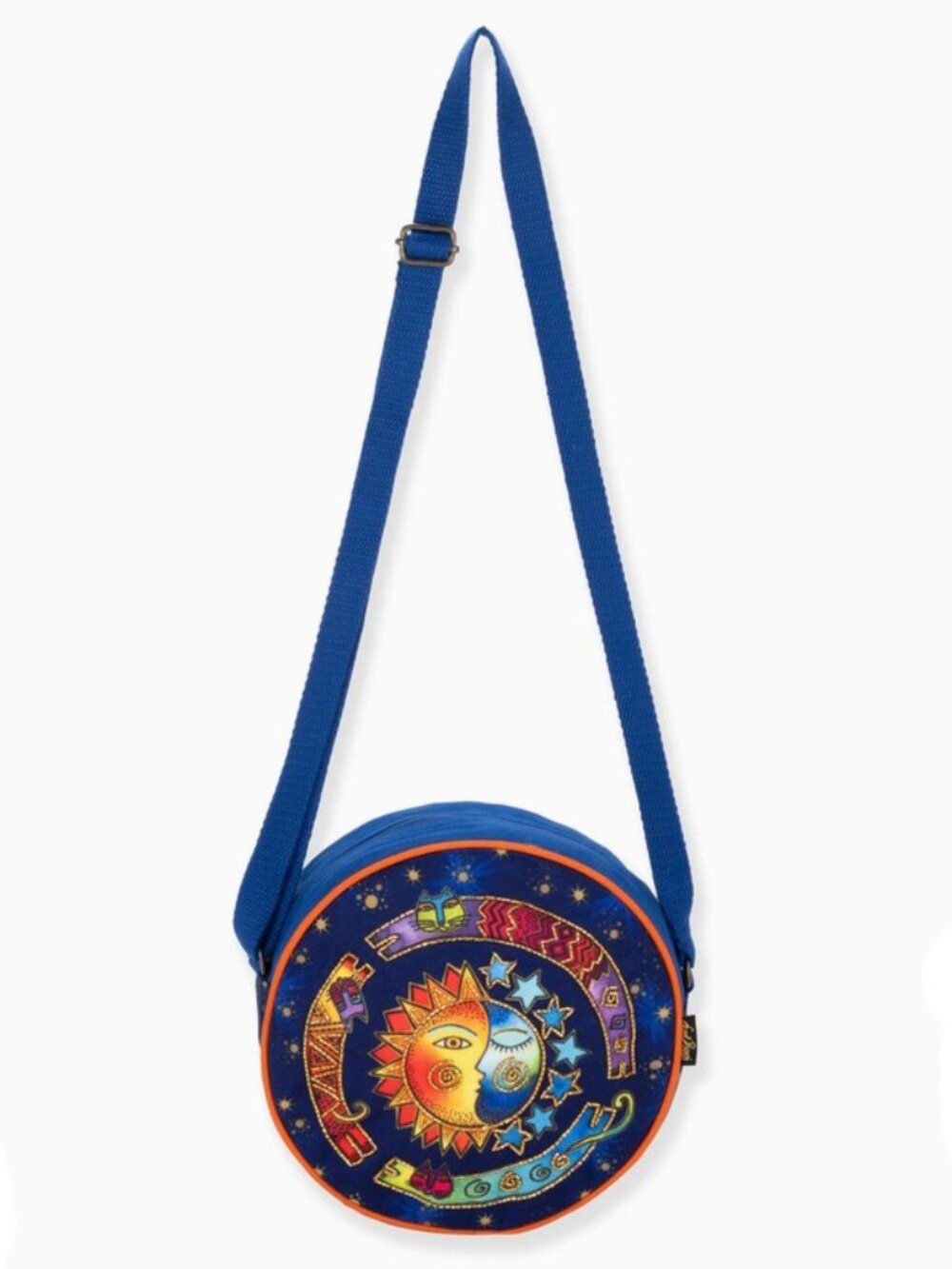 Laurel Burch Cosmos Sun Moon Stars Crossbody Bag Celestial